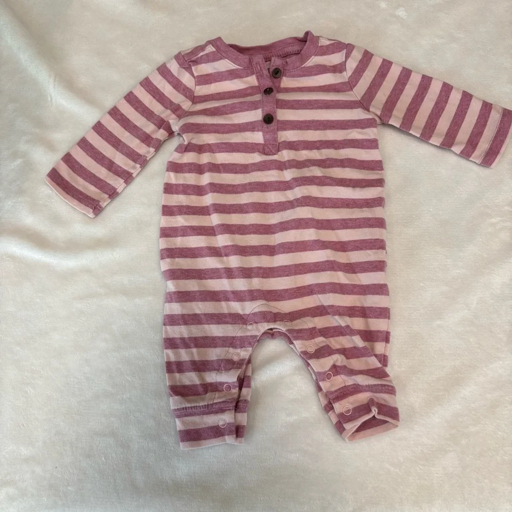 Gymboree pink striped outfit baby girl 0-3 months